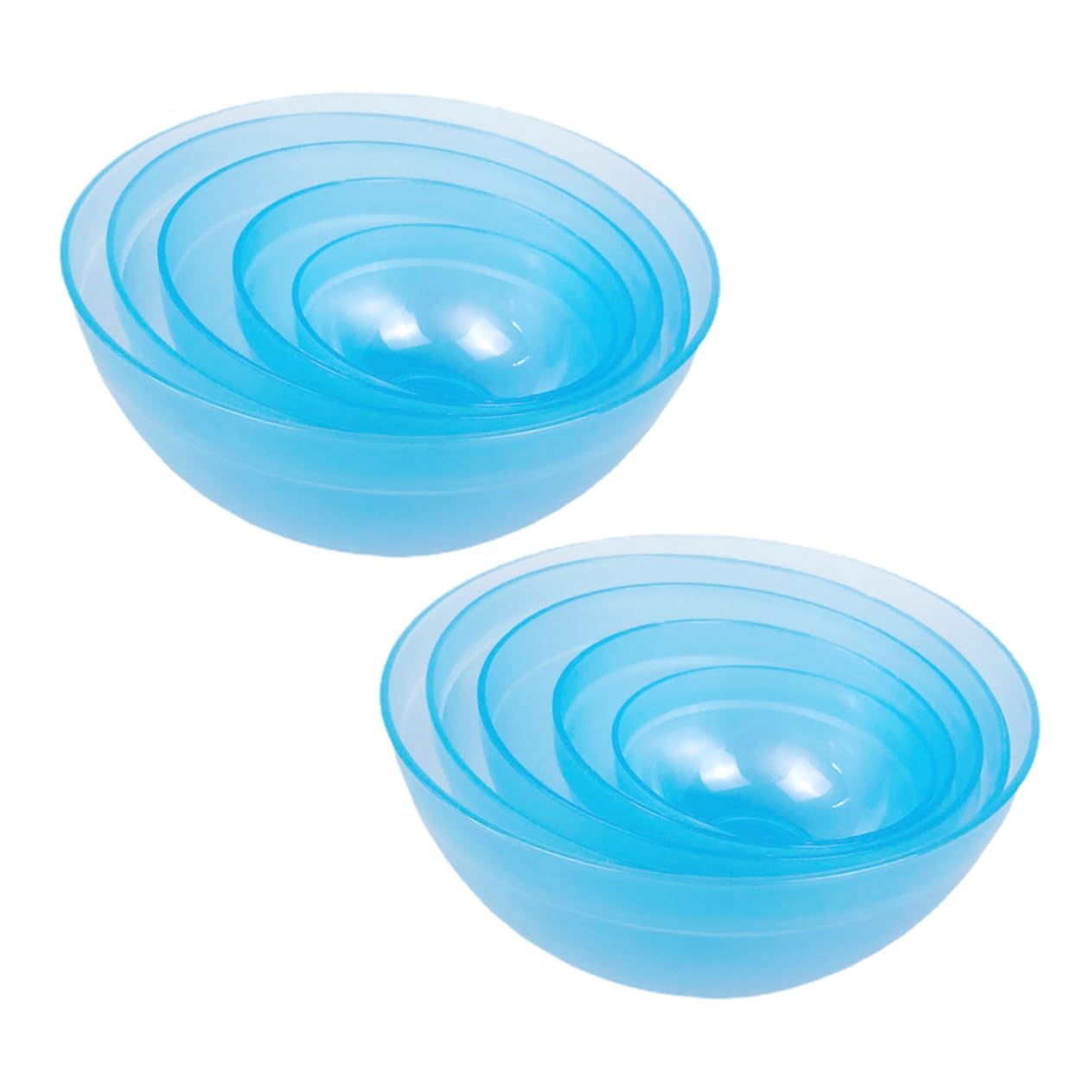 10Pcs Plastic Skincare Mixing Bowl Set for DIY Face Masks - Beauty Salon Tools & Spa Essentials (Random Colors) - Perfect for At-Home Facials, Spa Treatments & Professional Use