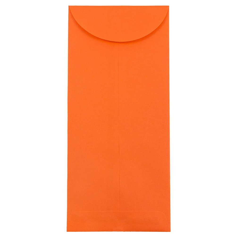 JAM PAPER #14 Policy Business Colored Envelopes - 5 x 11.5 Inches - Orange Recycled - Bulk 250/Box - Perfect for Office Mailings, Business Correspondence & Eco-Friendly Packaging