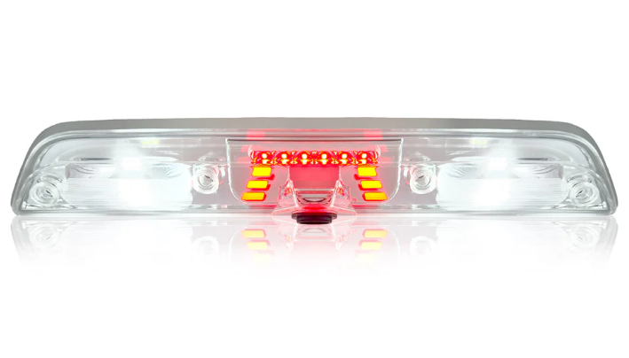 Ford F150 15-24 3rd Brake Light with Cargo Bed Camera Compatibility - High-Intensity CREE XML LEDs in Clear Lens - Perfect for Truck Upgrades & Nighttime Safety Driving