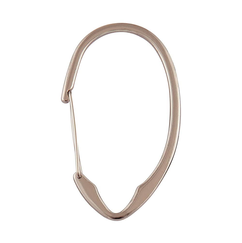 Utopia Alley Rust-Proof Shower Curtain Hooks - 12 Pack Brushed Nickel Bathroom Accessories for Shower Curtains & Liners - Durable & Stylish for Home, Apartment, Hotel Use