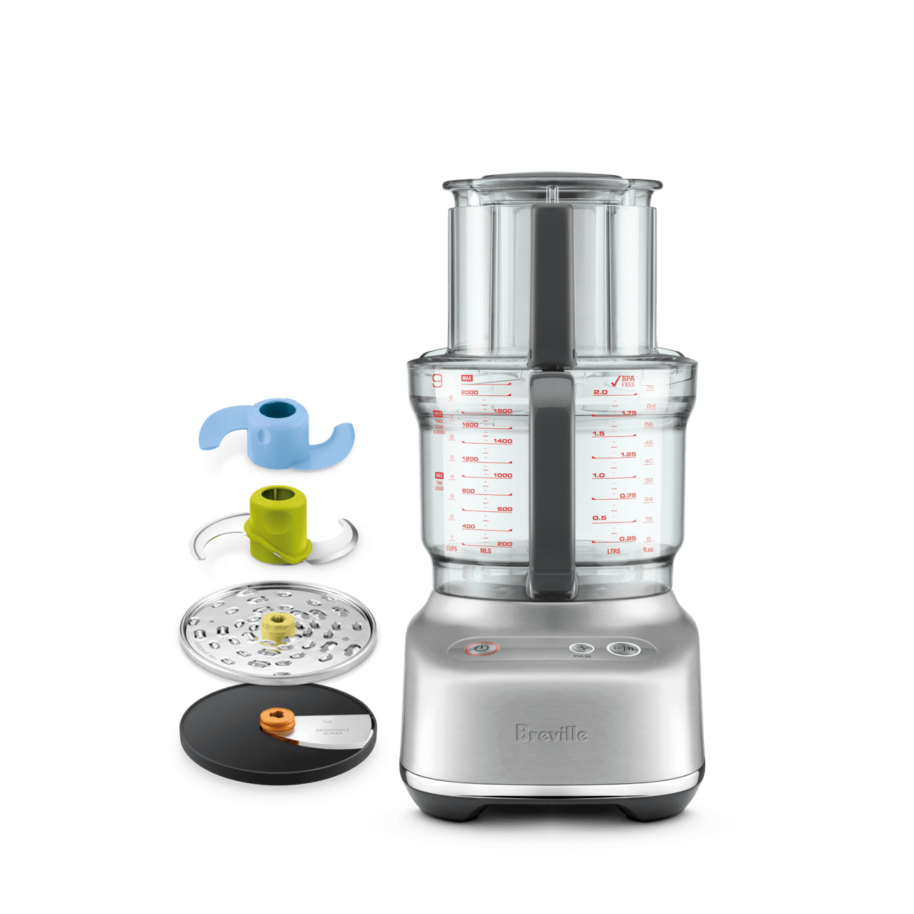Breville Sous Chef 9 Cup Food Processor - Powerful Kitchen Appliance for Chopping, Slicing & Shredding - Perfect for Meal Prep, Baking & Healthy Cooking