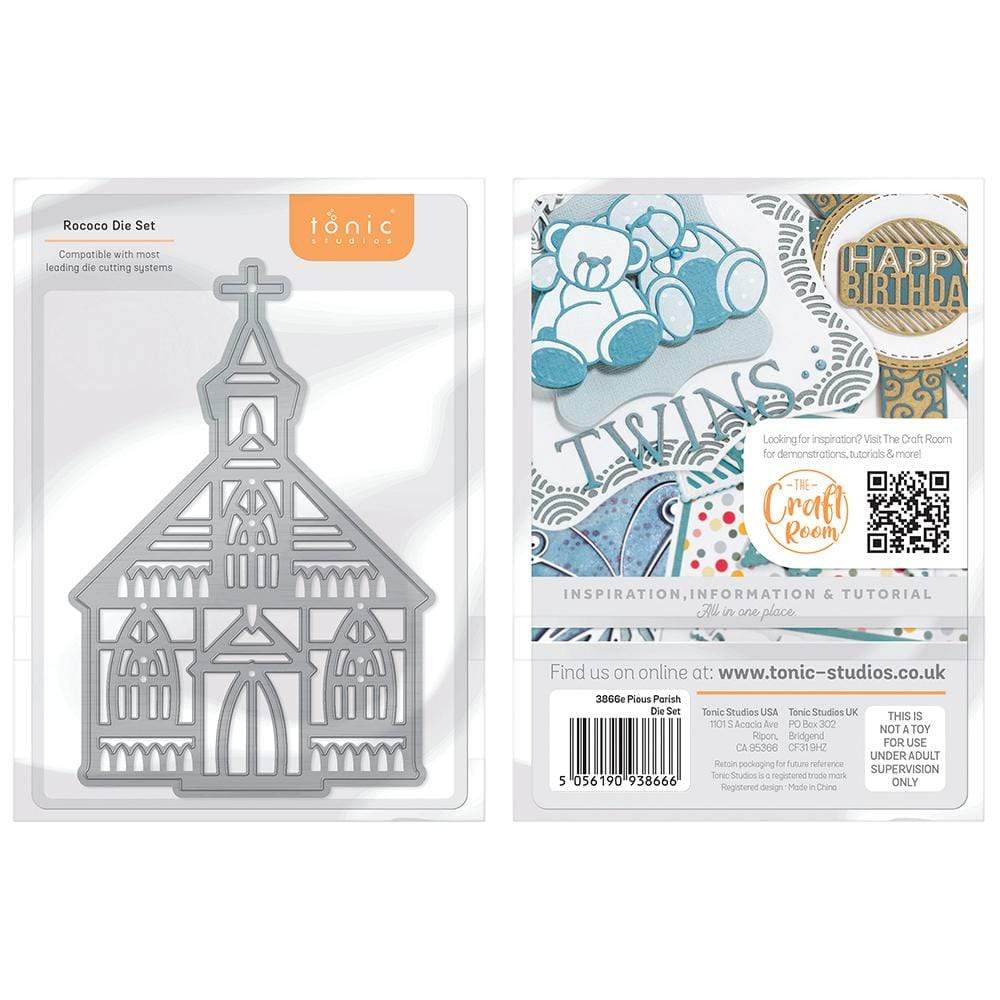 Tonic Studios Pious Parish Die Set 3866E - Premium Crafting Dies for Scrapbooking, Card Making & DIY Projects