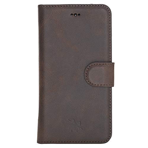Venito Florence Genuine Leather Wallet Phone Case for iPhone 11 Pro - RFID Blocking Protection - Detachable Design (Coffee Brown) - Perfect for Travel, Business & Everyday Use