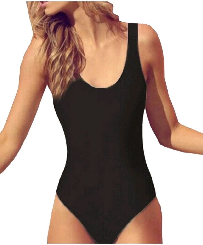 Lukitty Women's Sexy High Cut Backless One Piece Swimsuit - Tummy Control Bathing Suit for Beach, Pool & Vacation | Plus Size Swimwear for Women