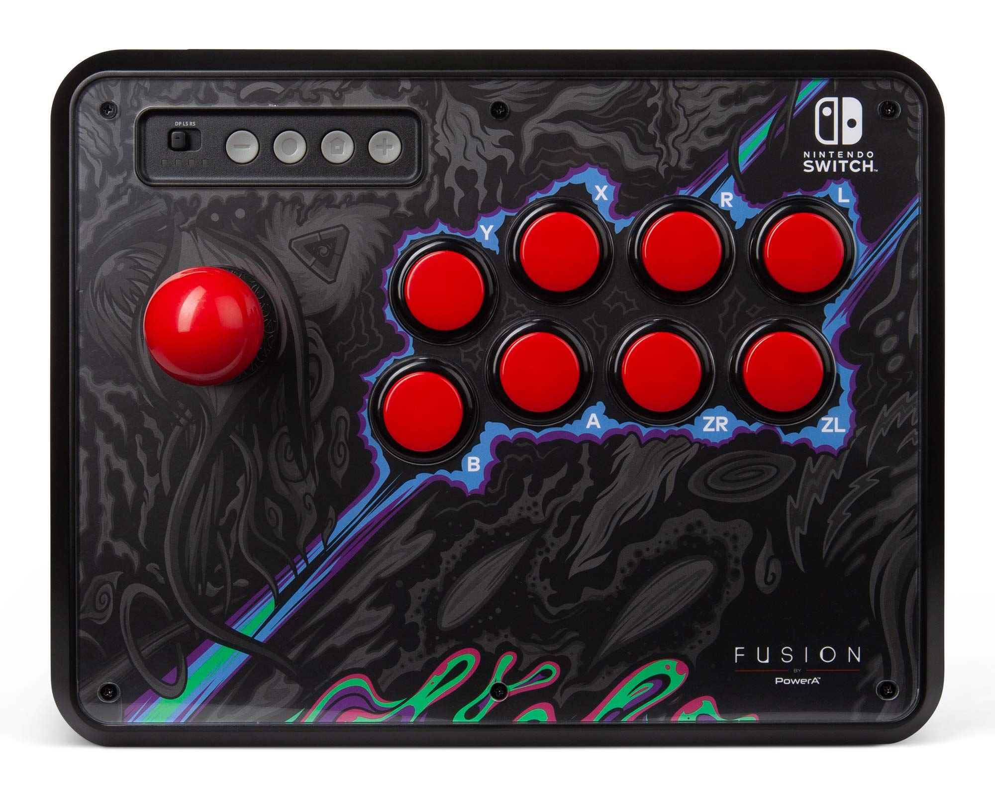 PowerA FUSION Wireless Arcade Fight Stick for Nintendo Switch & Switch Lite - Bluetooth Game Controller with 8-Way Joystick & Programmable Buttons - Perfect for Fighting Games, Retro Gaming & eSports Tournaments