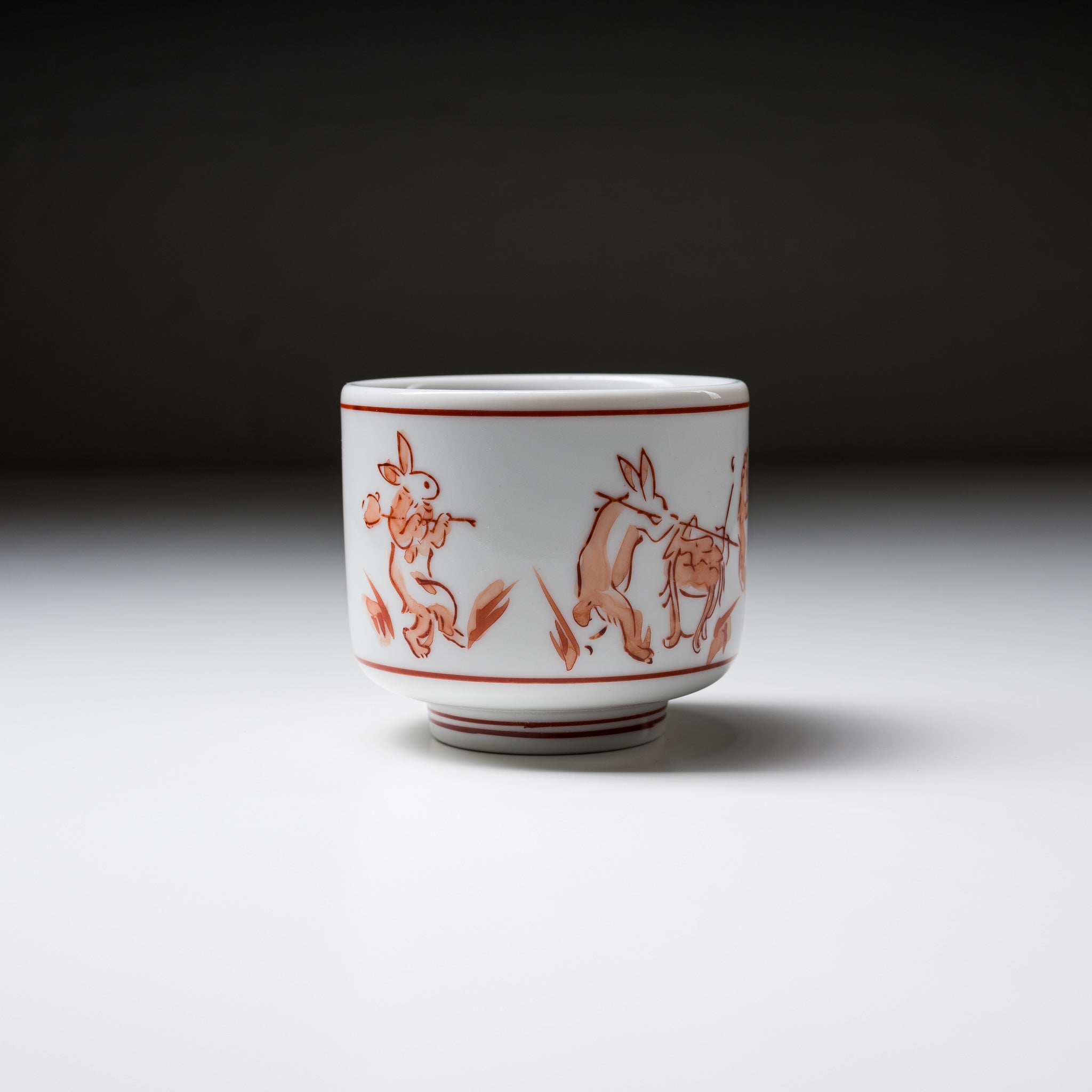Japanese Mino Ware Tea Cup - Handcrafted Rabbit Design Ceramic Soba Choko (200ml) - Perfect for Matcha, Soba Noodles & Traditional Tea Ceremonies