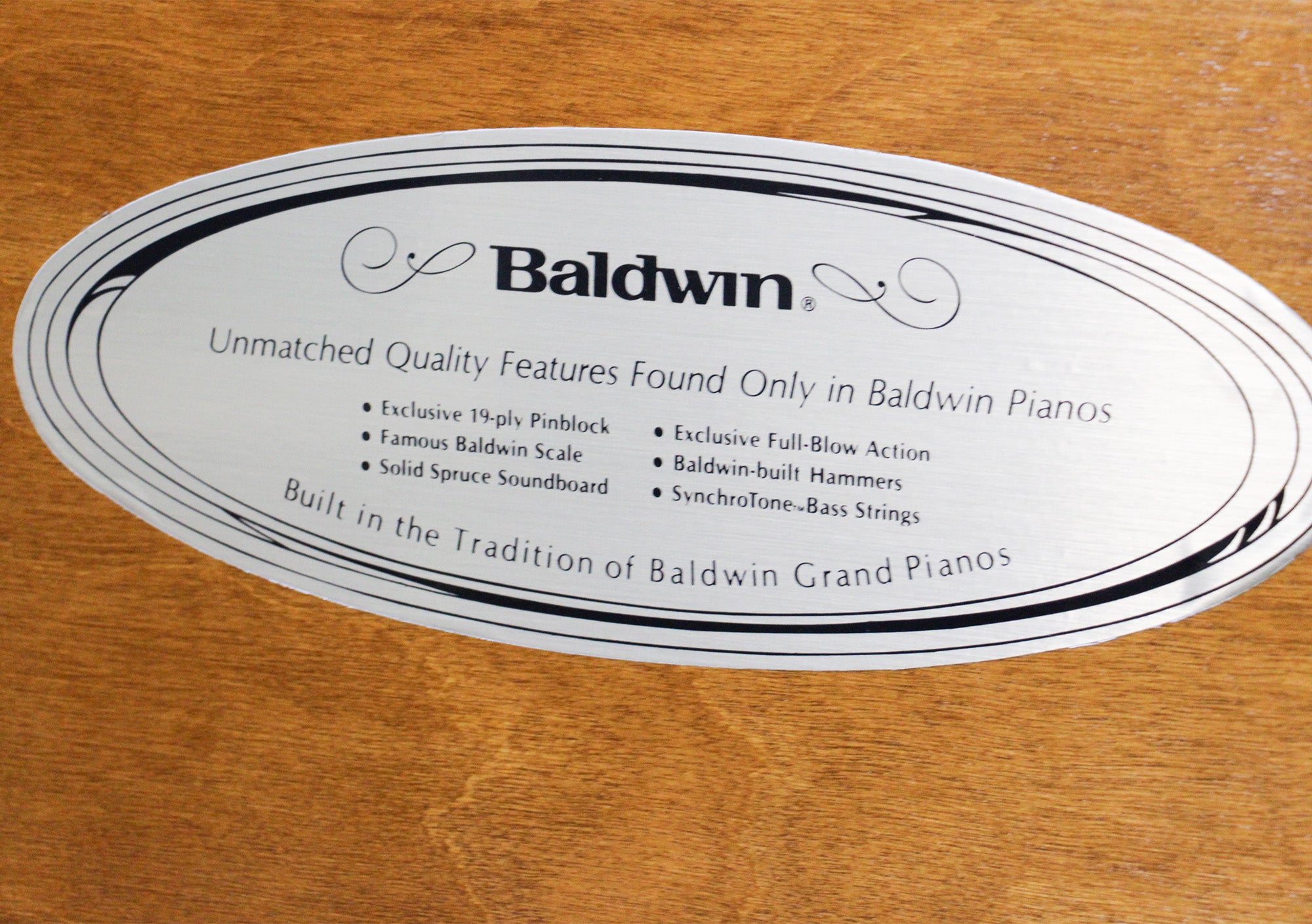 Baldwin 48 Acrosonic Oak Console Piano - Premium Upright Piano for Home, Studio & Performance | Perfect for Beginners & Professionals | Classic Oak Finish