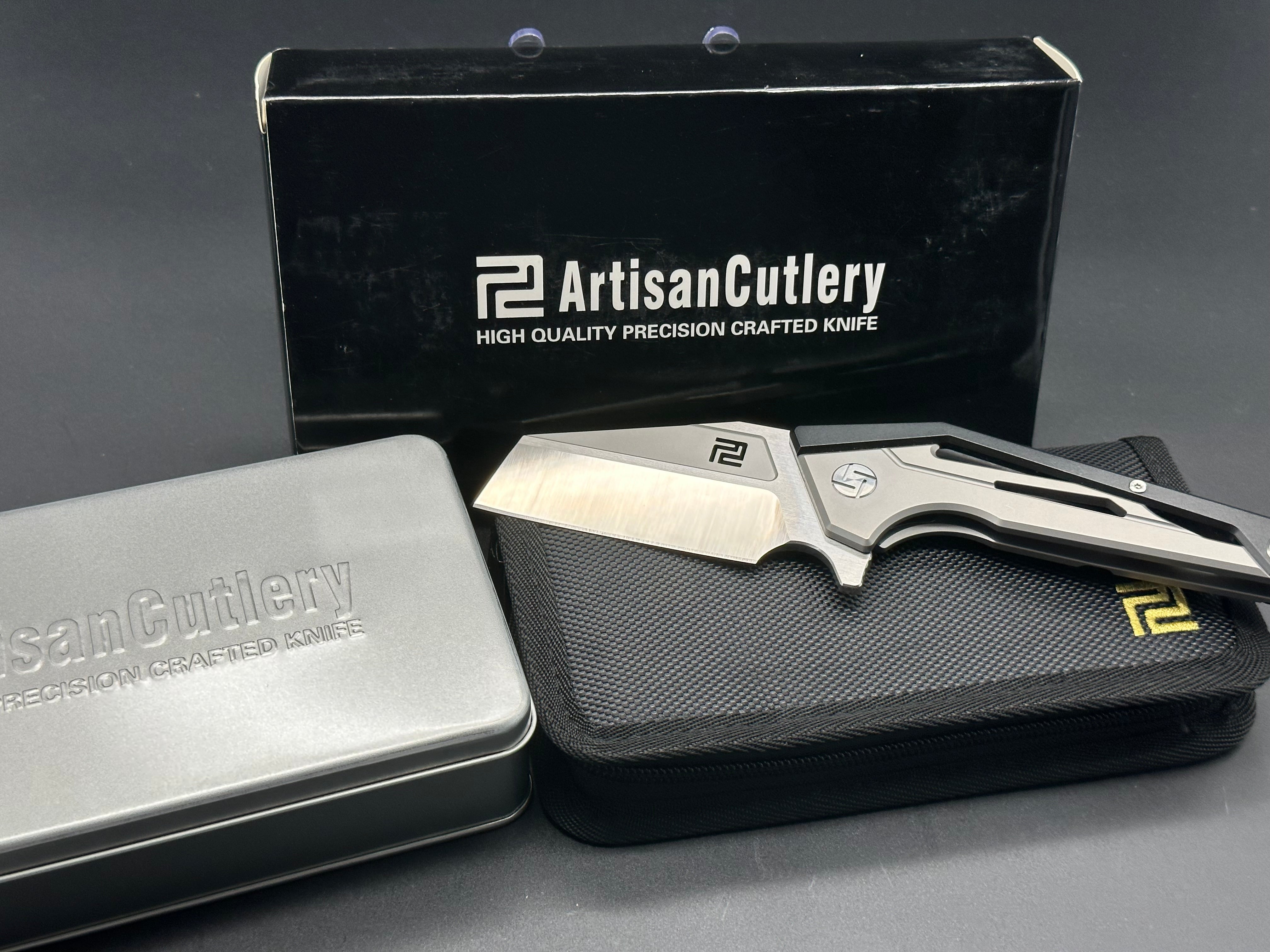 Artisan Cutlery Ravine - Premium Folding Pocket Knife with G10 Handle, Stainless Steel Blade for Outdoor, Camping & EDC (Everyday Carry) - Perfect for Hiking, Survival & Tactical Use