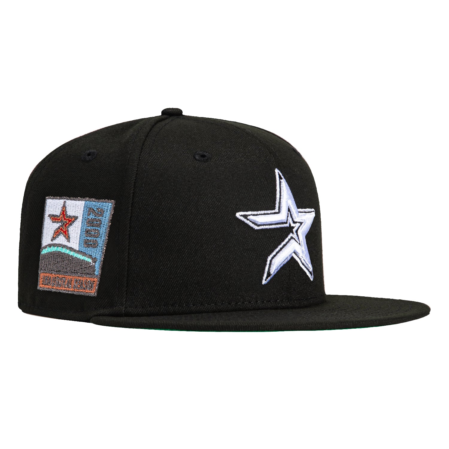 New Era 59Fifty Houston Astros 2000 Inaugural Patch Snapback Cap - Black MLB Baseball Hat for Men & Women - Perfect for Games, Collecting & Streetwear Fashion