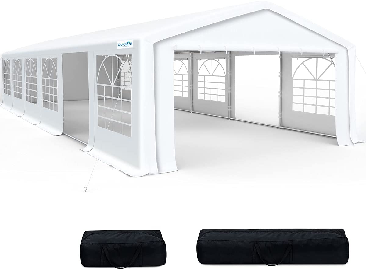 20' x 40' White Party Tent - Heavy Duty Outdoor Canopy for Weddings, Events & Backyard Gatherings - Waterproof & UV Resistant Shelter