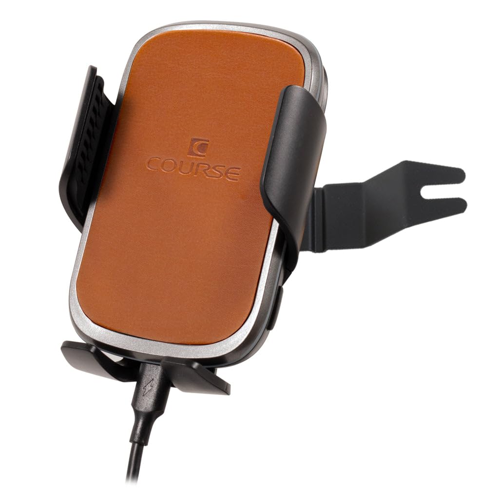 Course Motorsports DirectFit Wireless Charging Car Phone Mount - Automatic Gripping Phone Holder for Subaru Outback/Legacy (2010-2014) | Tan | Hands-Free Charging for Safe Driving & GPS Navigation