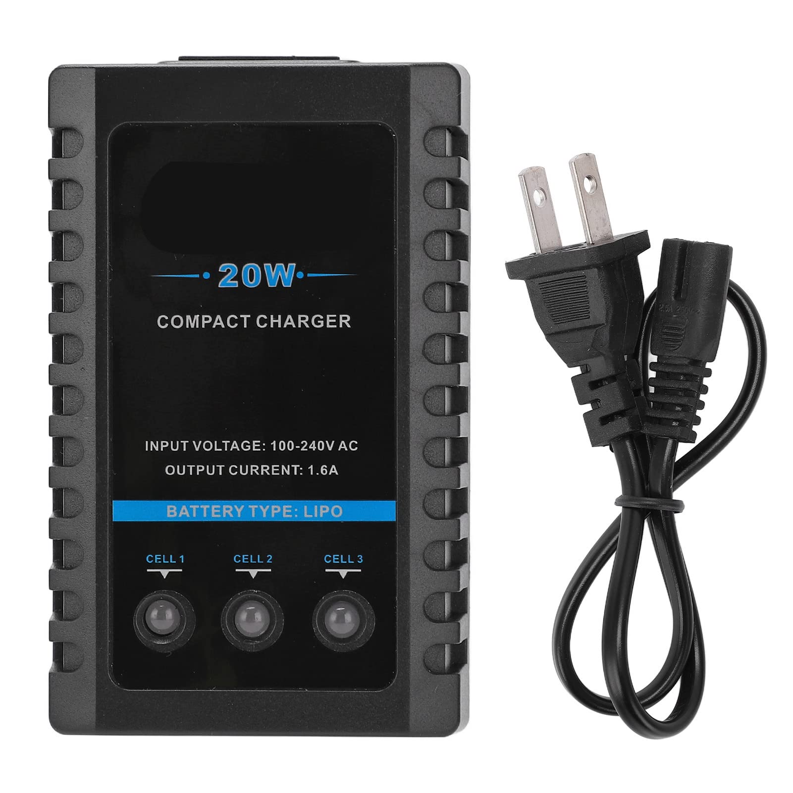 B3 Balance Charger 20W - Fast Charging with Auto Power Off, Long Life 3S Battery Charger for RC Drones, Toys, and Electronics - Perfect for Home, Travel & Outdoor Use