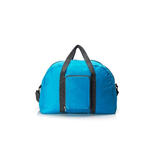 ANSAN Foldable Travel Duffle Bag - Lightweight Shoulder Bag for Men & Women, Perfect for Gym, Sports & Weekend Getaways (Blue) - Ideal for Workouts, Travel & Outdoor Adventures