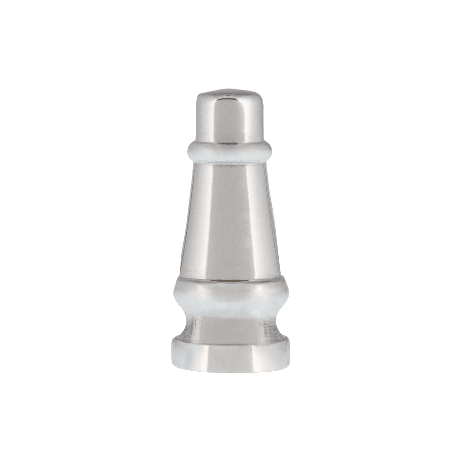 2.5mm Steeple Finial in Bright Chrome - Decorative Metal Finial for Furniture, Cabinets & DIY Projects - Perfect for Home Decor & Crafting