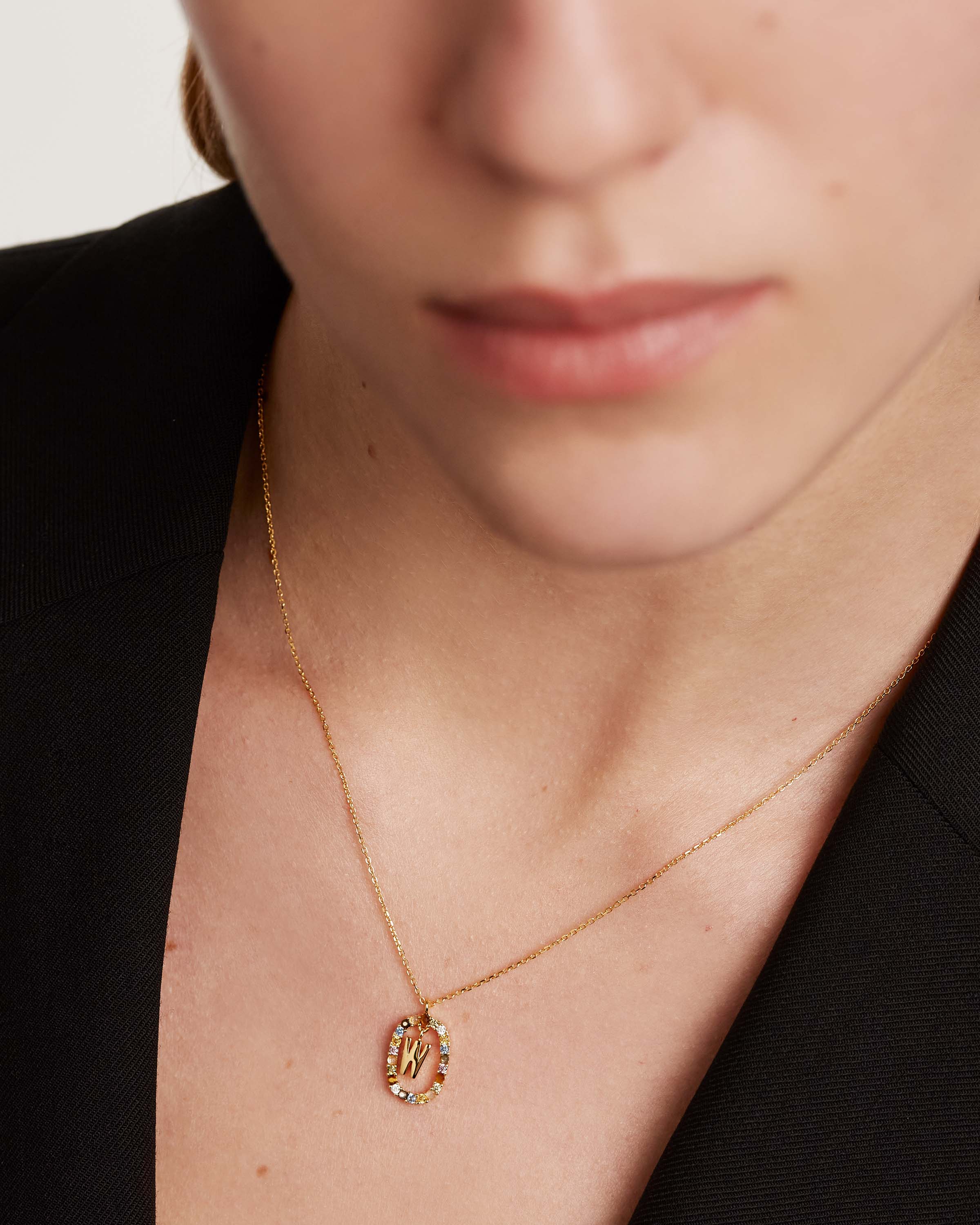 Letter W Necklace for Women - Personalized Initial Necklace, Sterling Silver or Gold Plated - Perfect Gift for Mom, Wife, Daughter - Elegant Jewelry for Everyday Wear & Special Occasions