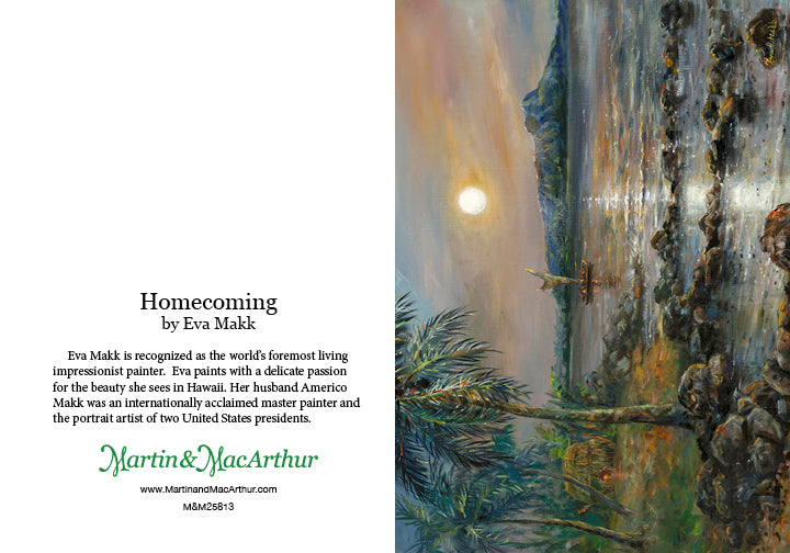 Eva Makk Homecoming Greeting Card - Heartfelt Welcome Back Card for Family & Friends - Perfect for Reunions, Military Returns & Celebrations