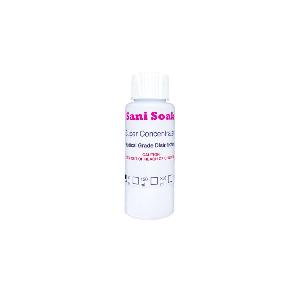 SANI SOAK Super Concentrated Medical Grade Disinfectant - Hospital Strength Sanitizer for Healthcare, Dental, and Home Use