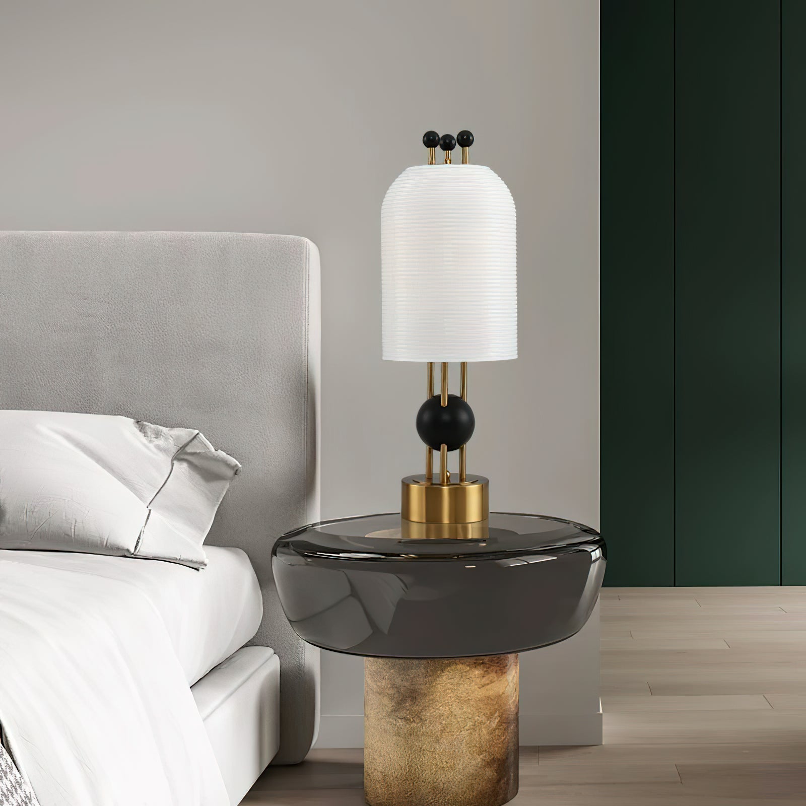 Bertha Table Lamp - Modern LED Desk Light with Adjustable Brightness, Perfect for Home Office, Bedroom, and Reading Nook