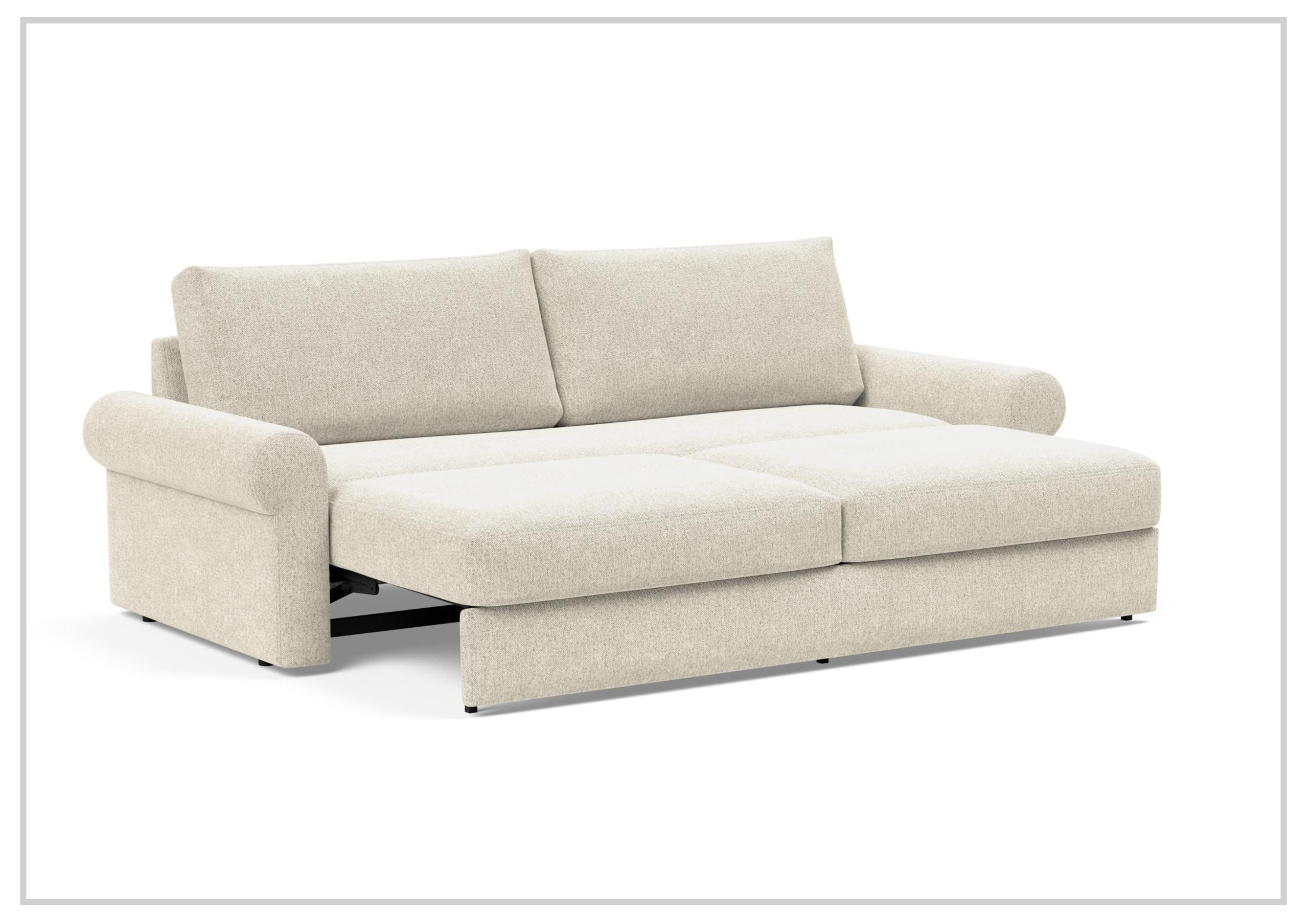 Innovation Living Vilander Full-Size Fabric Sofa Bed - Convertible Sleeper Sofa for Small Spaces, Guest Room & Apartment Living | Comfortable Modern Futon with Storage