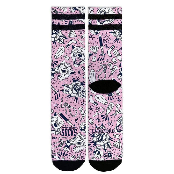American Socks Signature Troublemaker Mid High Crew Socks - Comfortable & Stylish for Everyday Wear, Sports & Casual Outfits