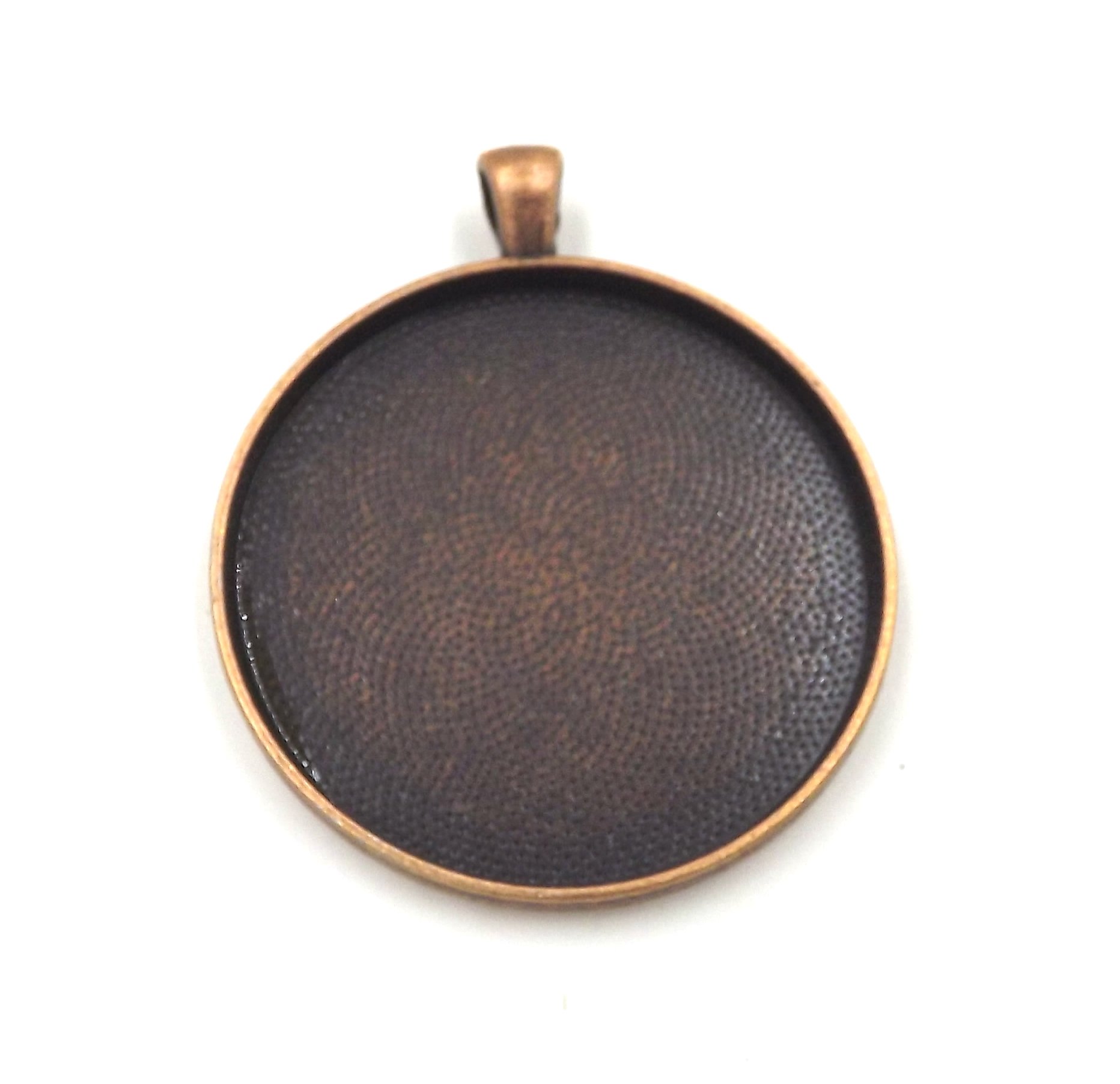 10 Pack Antique Copper Circle Pendant Trays 38mm - DIY Jewelry Making Blanks for Cameo, Photo, Custom Bezel Settings - Perfect for Necklaces, Bracelets & Handmade Gifts