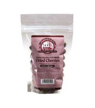 Premium MILK Chocolate Covered Dried Cherries - Gourmet Snack by Brownwood Acres (8oz/0.5lb) - Perfect for Gifts, Desserts & Healthy Snacking