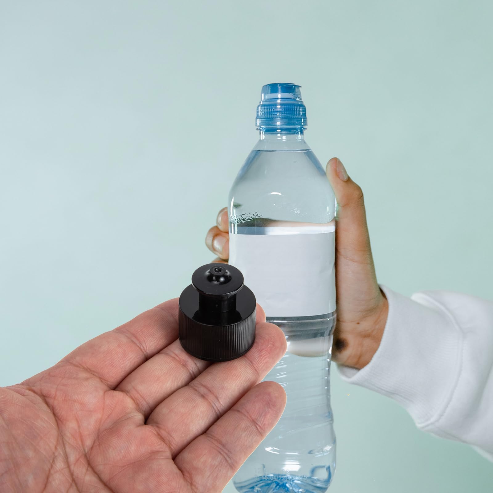 20Pcs Push Pull Replacement Bottle Caps - BPA-Free Plastic Water & Soda Bottle Lids - Leak-Proof Twist-On Caps for Sports, Gym, Travel & Outdoor Activities