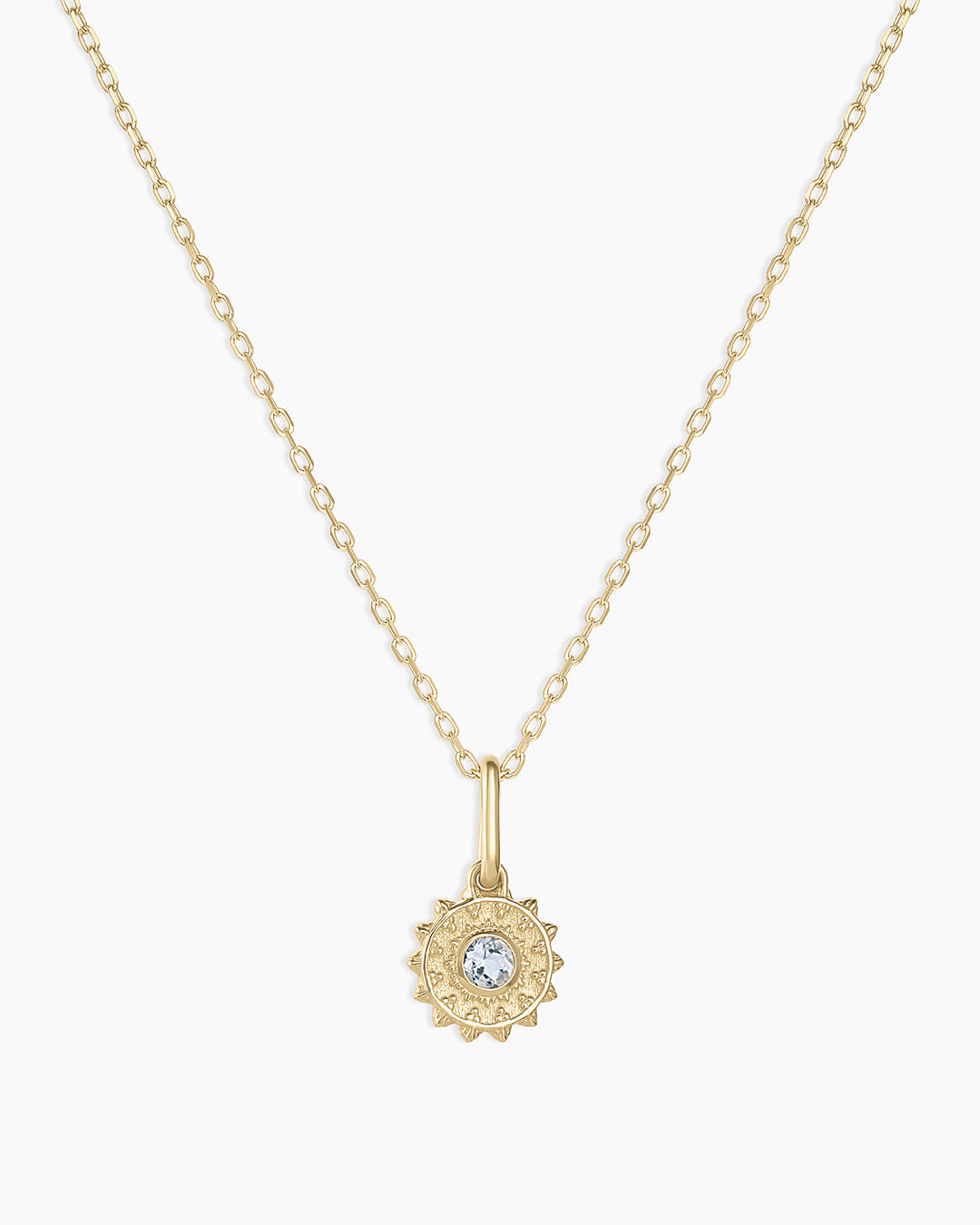Sun Birthstone Charm Necklace - Genuine Gemstone Jewelry for Women - Perfect Gift for Birthday, Anniversary & Special Occasions