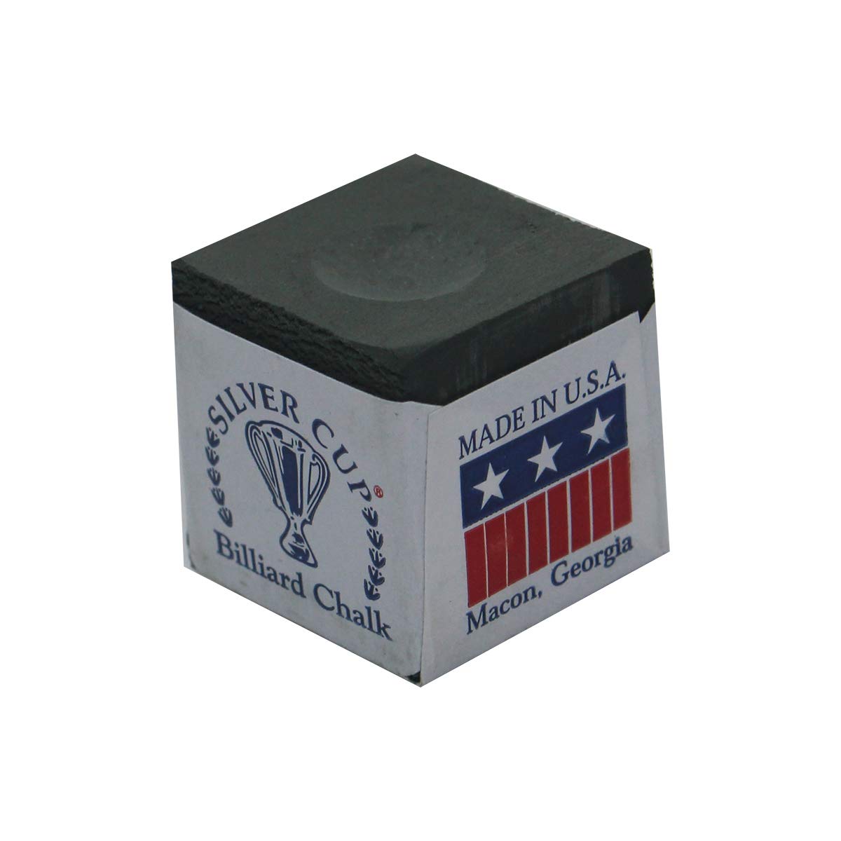 Premium Silver Cup Set of 6 - Professional Olive Billiard Pool Cue Chalk for Smooth Shots - Perfect for Pool Halls, Home Game Rooms & Tournament Play