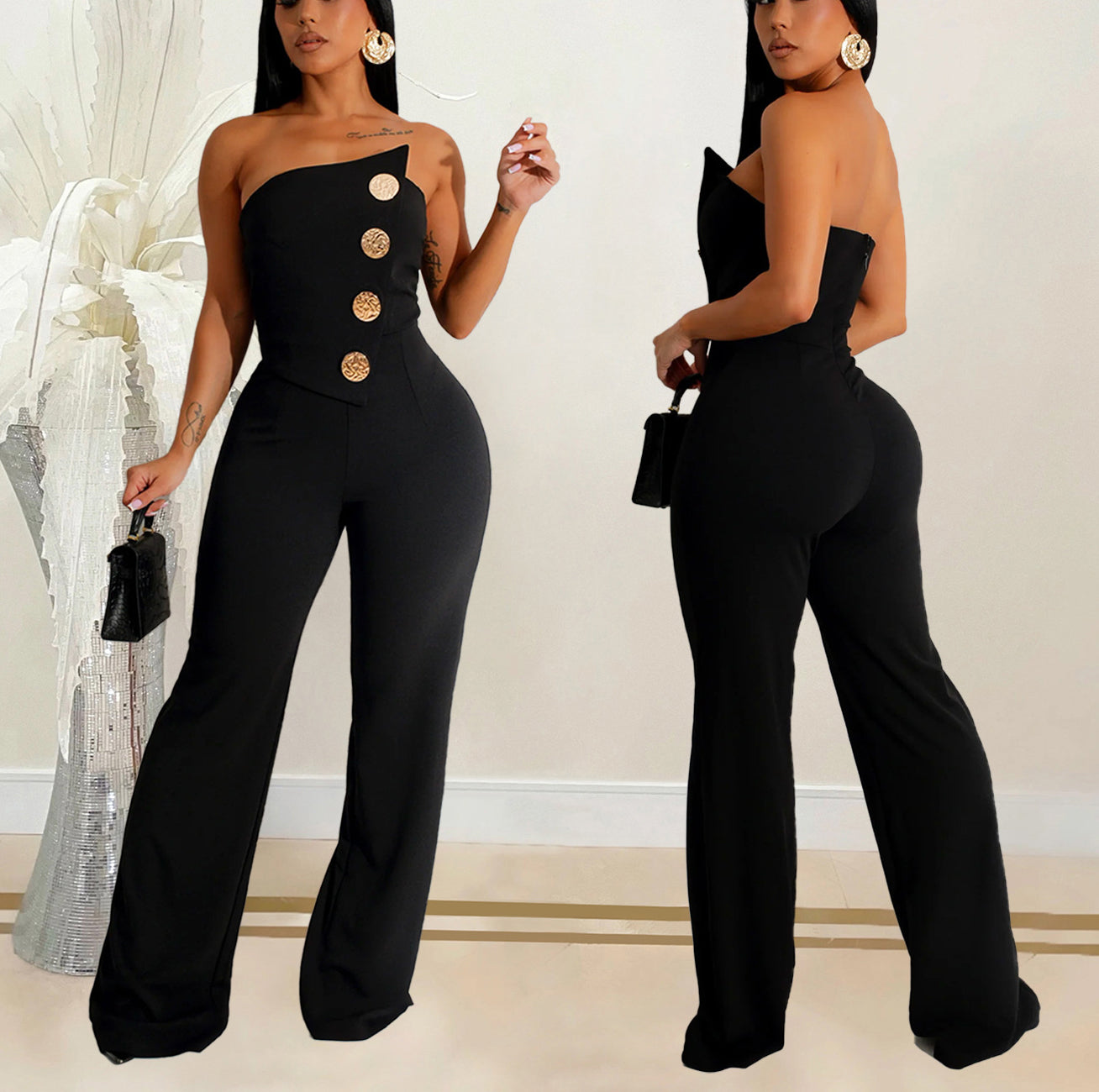 Women's Sleeveless Jumpsuit Romper - Summer Casual Outfit for Beach, Party & Vacation | Fashion One-Piece Jumpsuit for Women