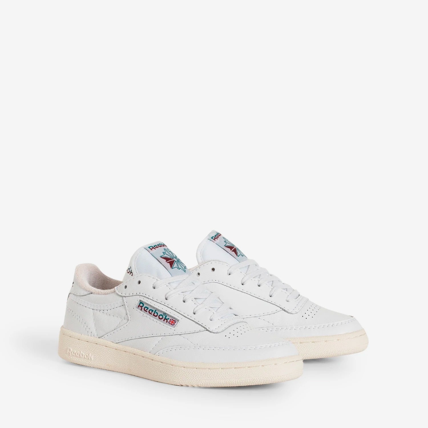 Reebok Club C 85 Vintage White, Seaport Teal & Classic Burgundy Sneakers - Retro Tennis Shoes for Men & Women | Perfect for Casual Wear, Gym & Street Style Fashion