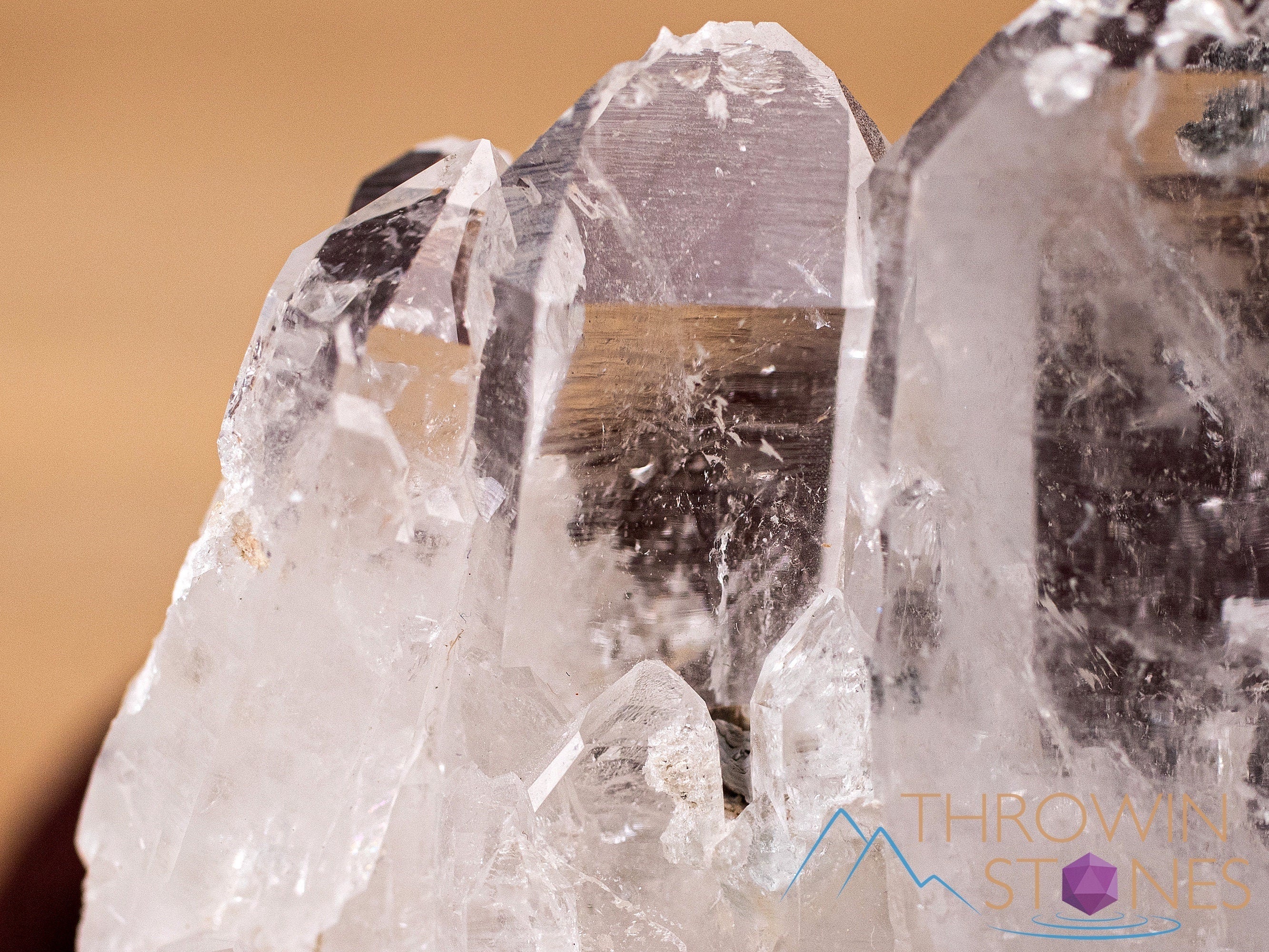 Natural Cookeite in Clear Quartz Raw Crystal - Healing Stone, Housewarming Gift & Home Decor | Perfect for Meditation, Reiki, and Spiritual Healing