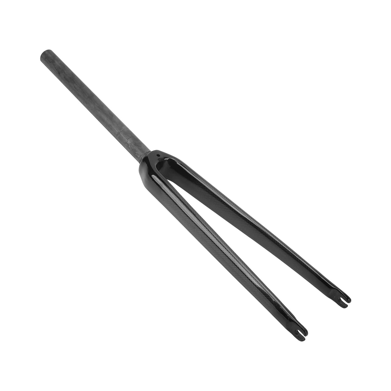 700C Carbon Fiber Road Bike Fork - 3K Stripes, Quick Release, C Brake Rim Brake, Rigid Straight Tube, Superlight MTB Front Fork for Racing & Commuting