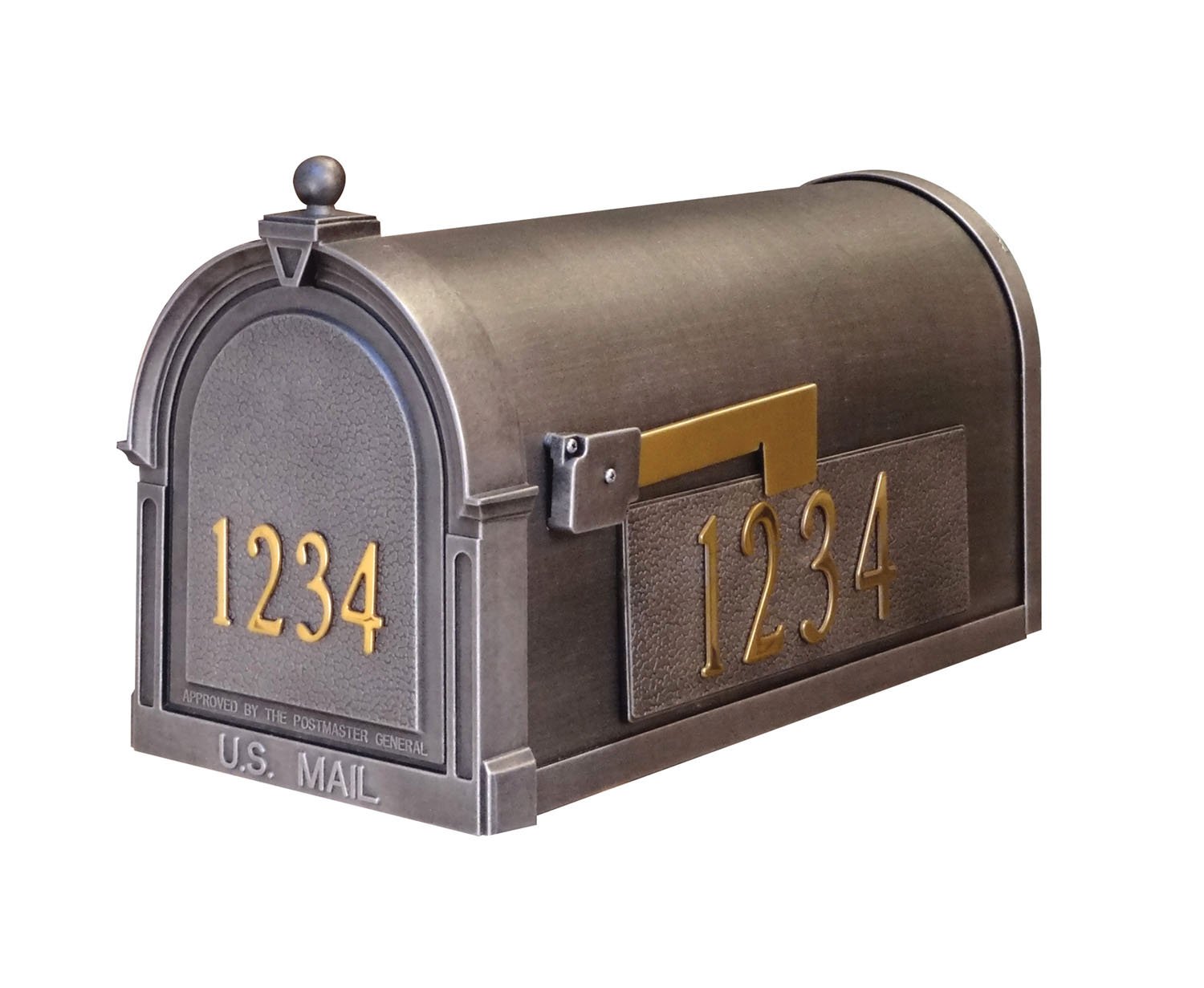 Special Lite Berkshire Curbside Mailbox with Front & Side Numbers - Durable Residential Mailbox for Home, Office & Business Use