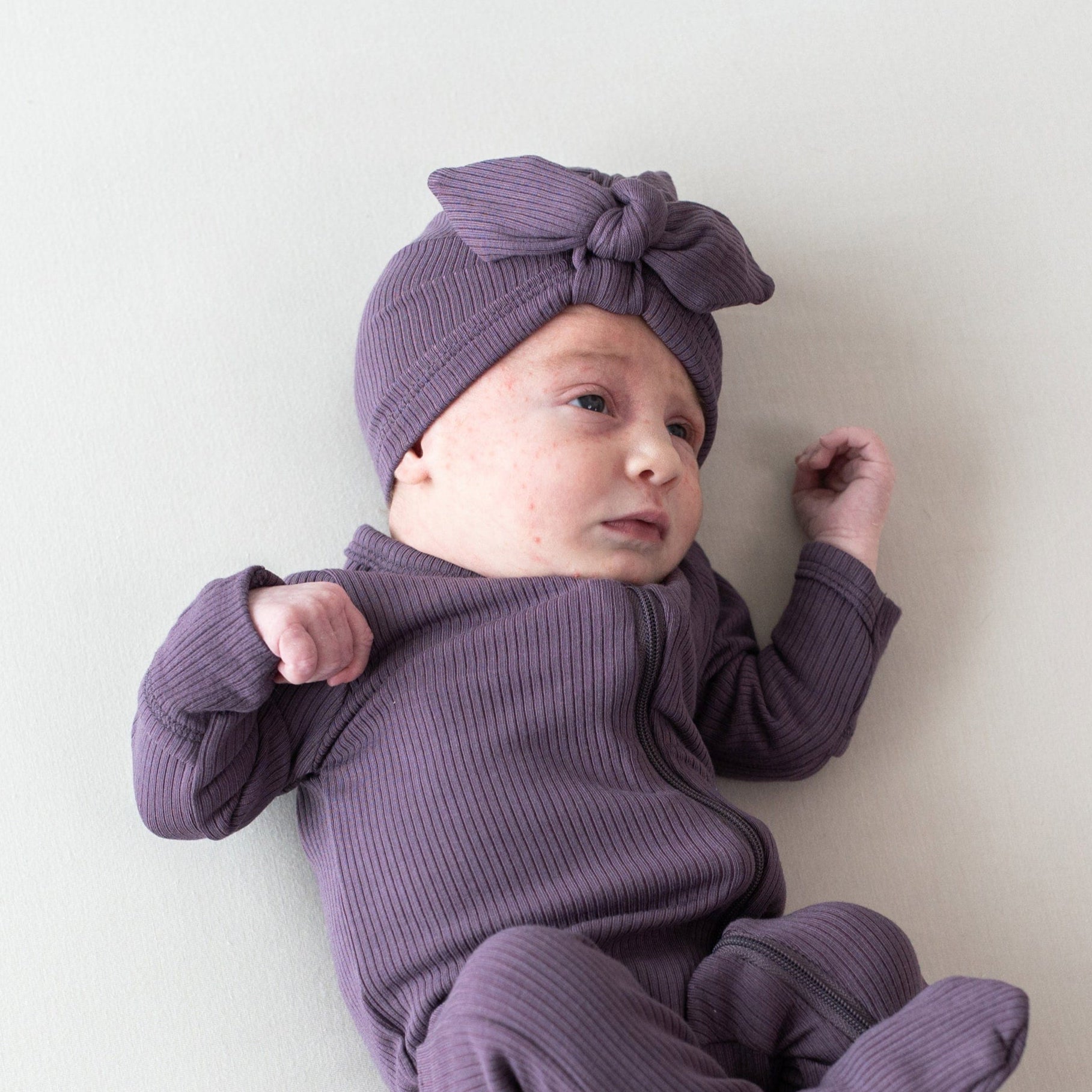 Currant Ribbed Zipper Footie Pajamas for Women - Cozy Winter Sleepwear for Cold Nights at Home