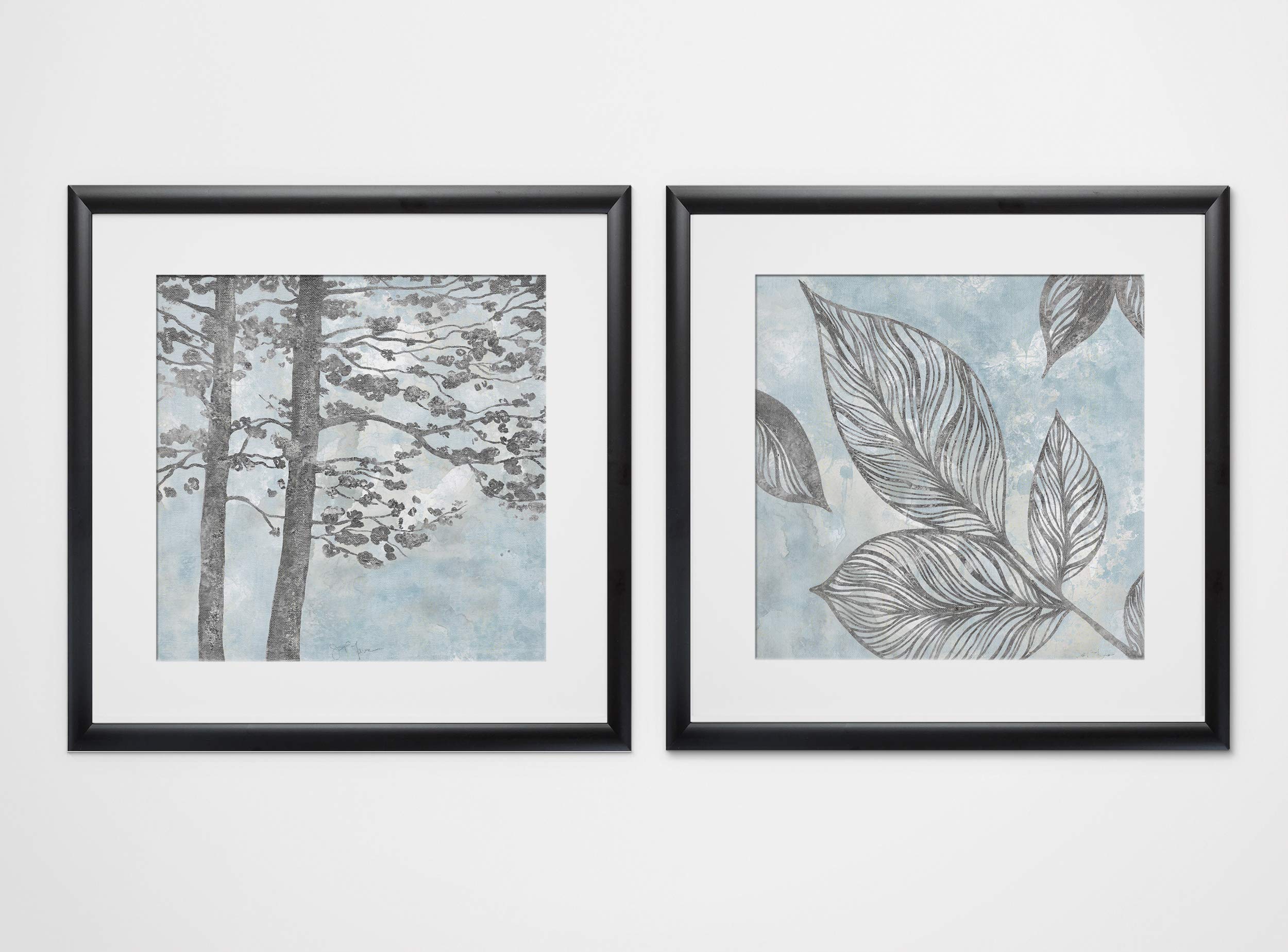 Wexford Home Soft Silhouette Trees - 2 Piece Set | Artificial Decorative Trees for Home & Office Decor | Perfect for Living Room, Bedroom, or Office Space