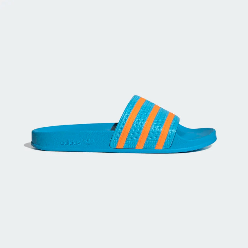 Adilette Comfort Slides for Men & Women - Sky Rush & Orange Rush Color Options | Lightweight & Cushioned Pool Slides, Shower Sandals, Beach Footwear for Summer
