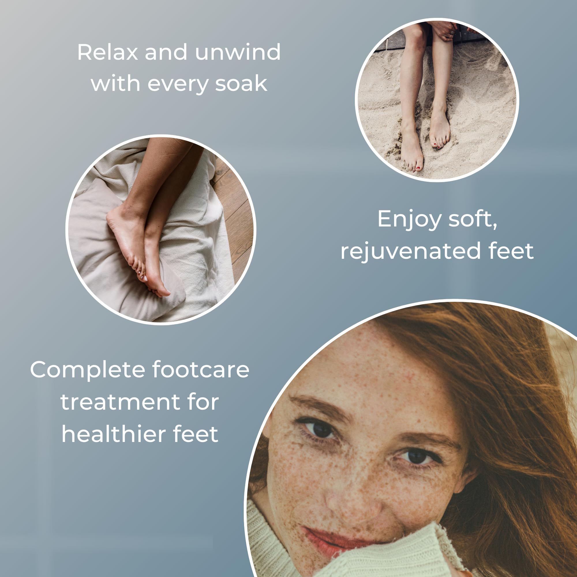 BIOpH+ Footcare 500g - Antifungal Foot Soak for Spa & Bath - Treats Athlete's Foot, Cracked Heels & Calluses - Natural Foot Treatment for Relaxation & Hygiene - Perfect for Home Spa & Pedicure Care