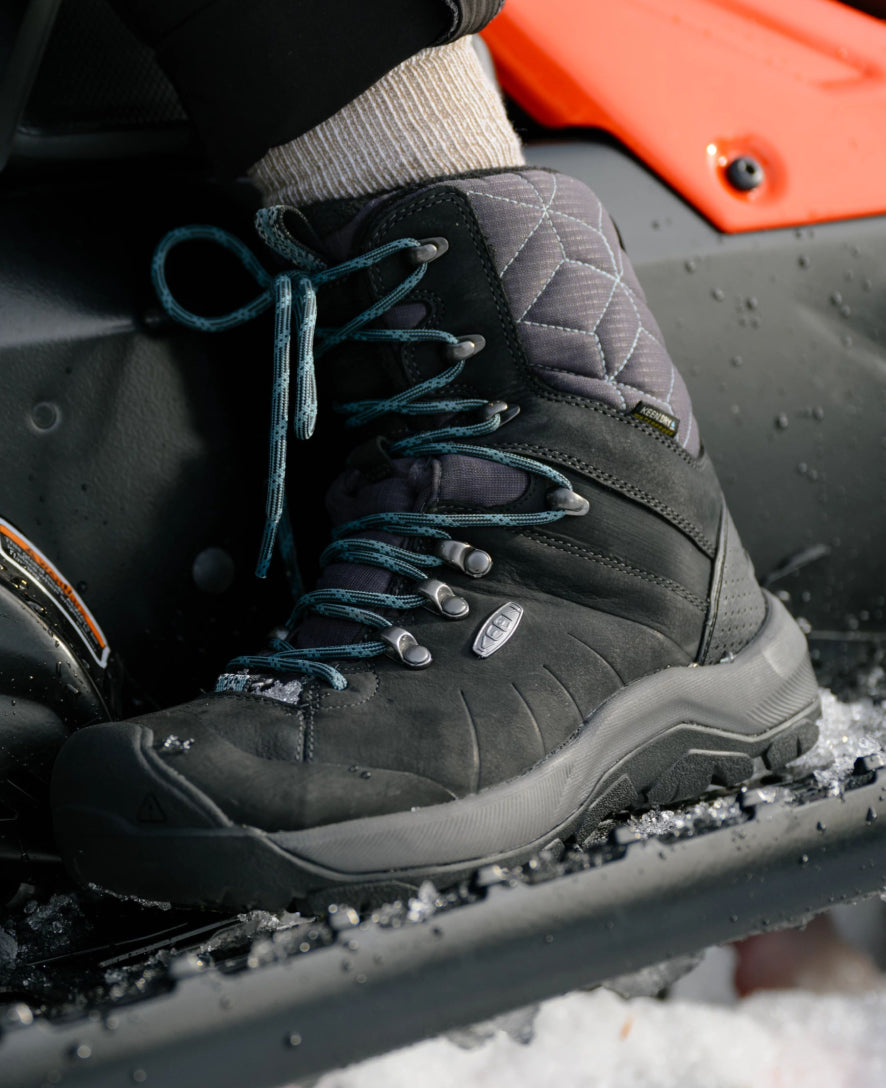 Women's Revel IV High Polar Waterproof Winter Boots - Black/North Atlantic - Warm Snow Boots for Hiking, Ice Fishing & Cold Weather Outdoor Activities