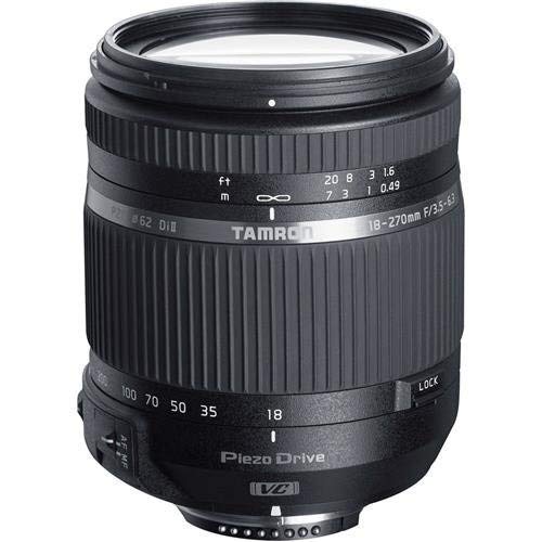 Tamron 18-270mm F/3.5-6.3 Di II VC PZD Lens for Nikon APS-C DSLR Cameras (Renewed) | All-in-One Zoom Lens for Travel, Wildlife & Sports Photography | Compatible with Nikon D3500, D5600 & Other DX Format DSLRs