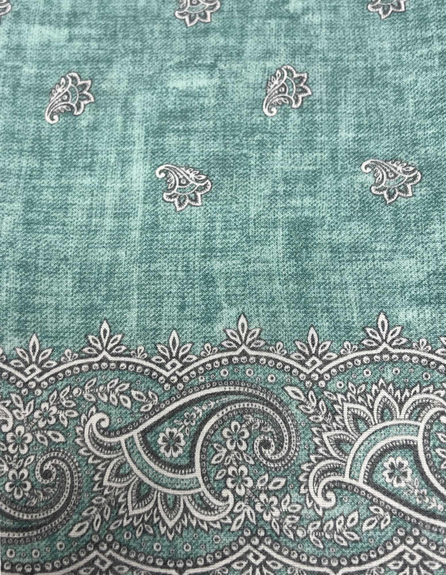 CANTINI Erfrem Bandana Scarf - Soft Cotton Green Bandana for Men & Women - Perfect for Outdoor Activities, Sports, and Fashion Accessories