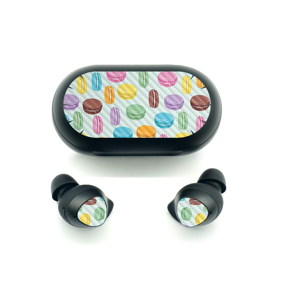 Premium Carbon Fiber Skin for Samsung Galaxy Buds - Macaron Design | Protective & Durable Textured Cover | Easy to Apply & Remove | Made in USA | Perfect for Workouts, Travel & Everyday Use