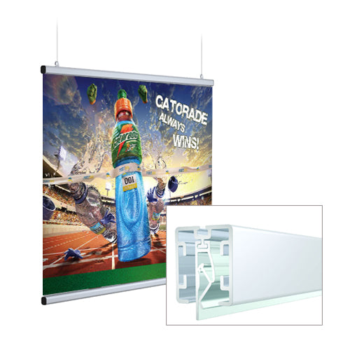 18 Inch Rectangle Snap Poster Gripper Frame - Durable Display Case for Artwork, Photos, and Posters - Perfect for Home, Office, and Gallery Decor