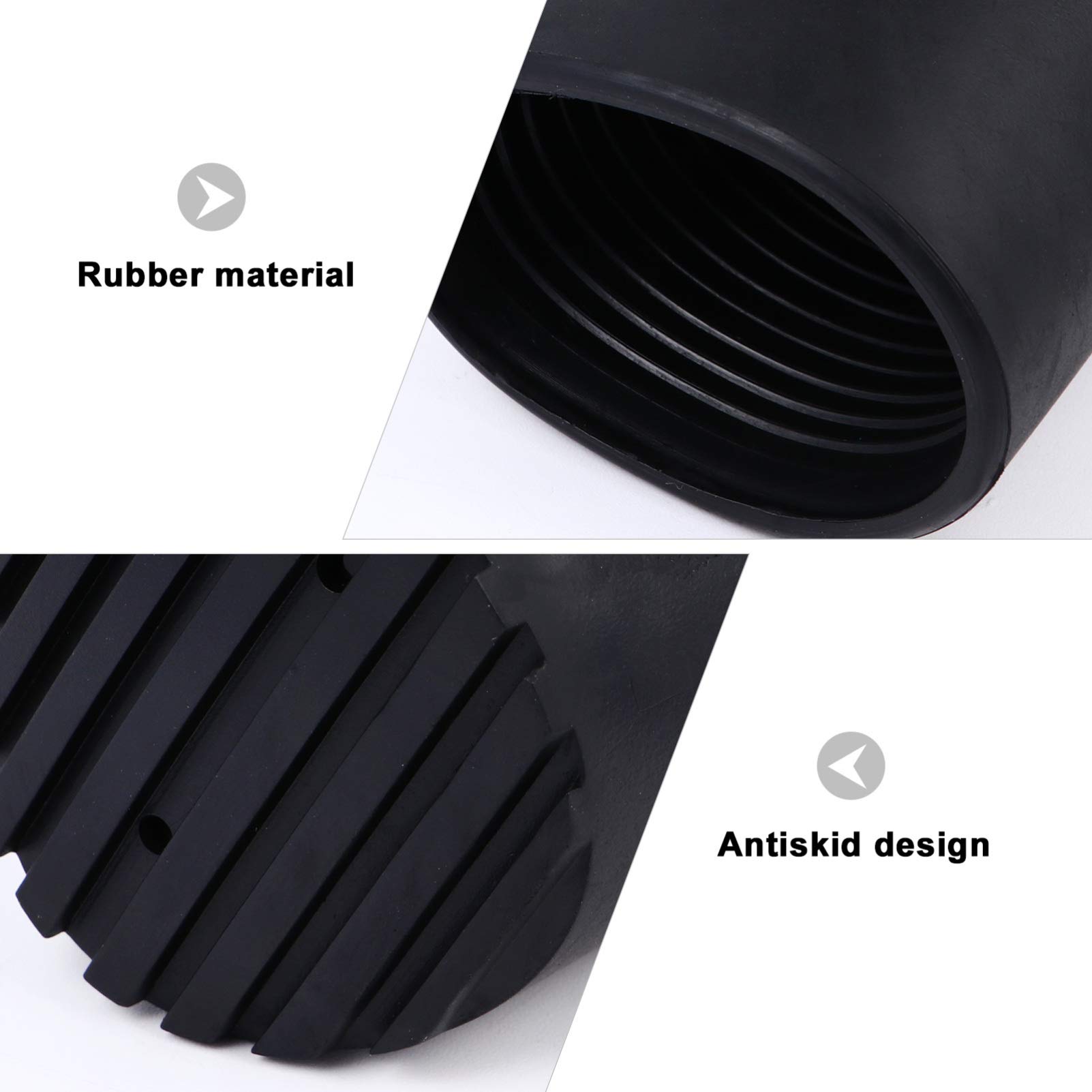 DOITOOL 4-Pack Silicone Furniture Pads - Non-Slip Chair Leg Covers, Round Ladder Feet Protectors, Multi-Functional Rubber Mat for Chairs, Tables & Ladders | Perfect for Hardwood Floors, Tile & Carpet Protection