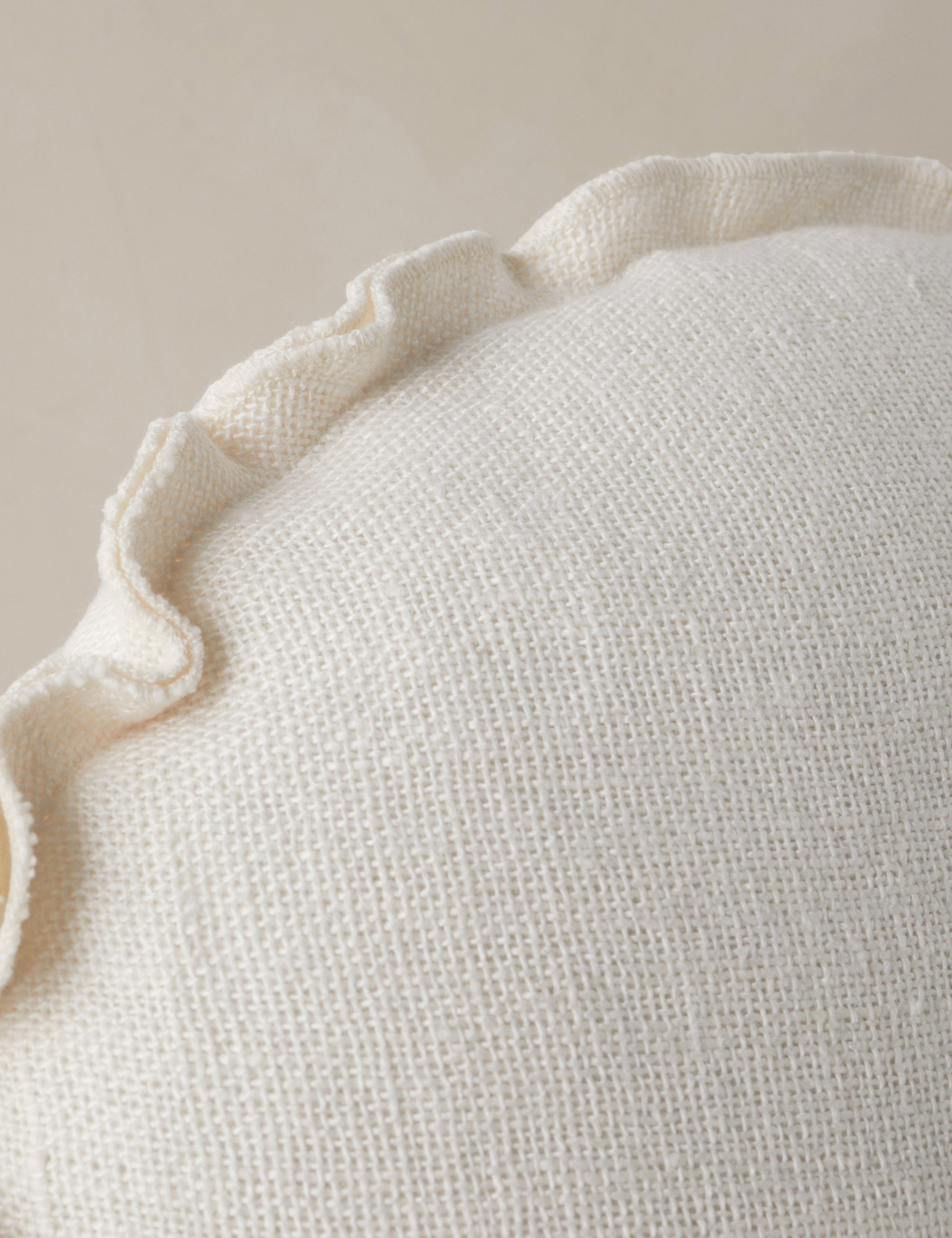 Arlo Linen Round Pillow - Soft & Breathable Decorative Throw Pillow for Sofa, Bed, Nursery - Perfect for Home Decor, Living Room & Bedroom Accents
