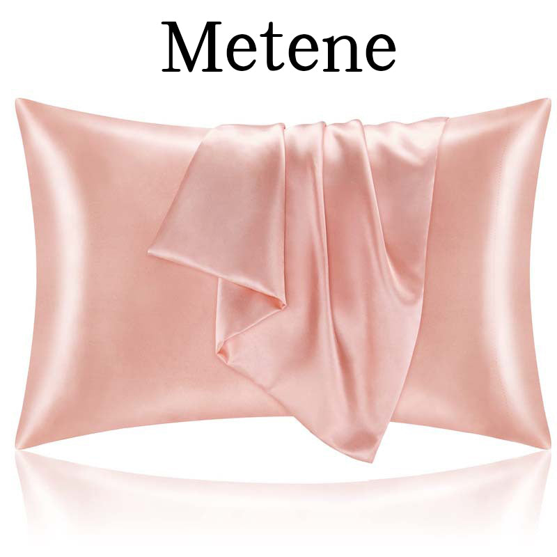 Metene 100% Mulberry Silk Pillowcase for Hair & Skin Care - 22x28 Inch Standard Size with Hidden Zipper - Soft, Breathable & Cooling Silk Pillow Cover for Sleeping - Perfect for Beauty Sleep & Anti-Aging