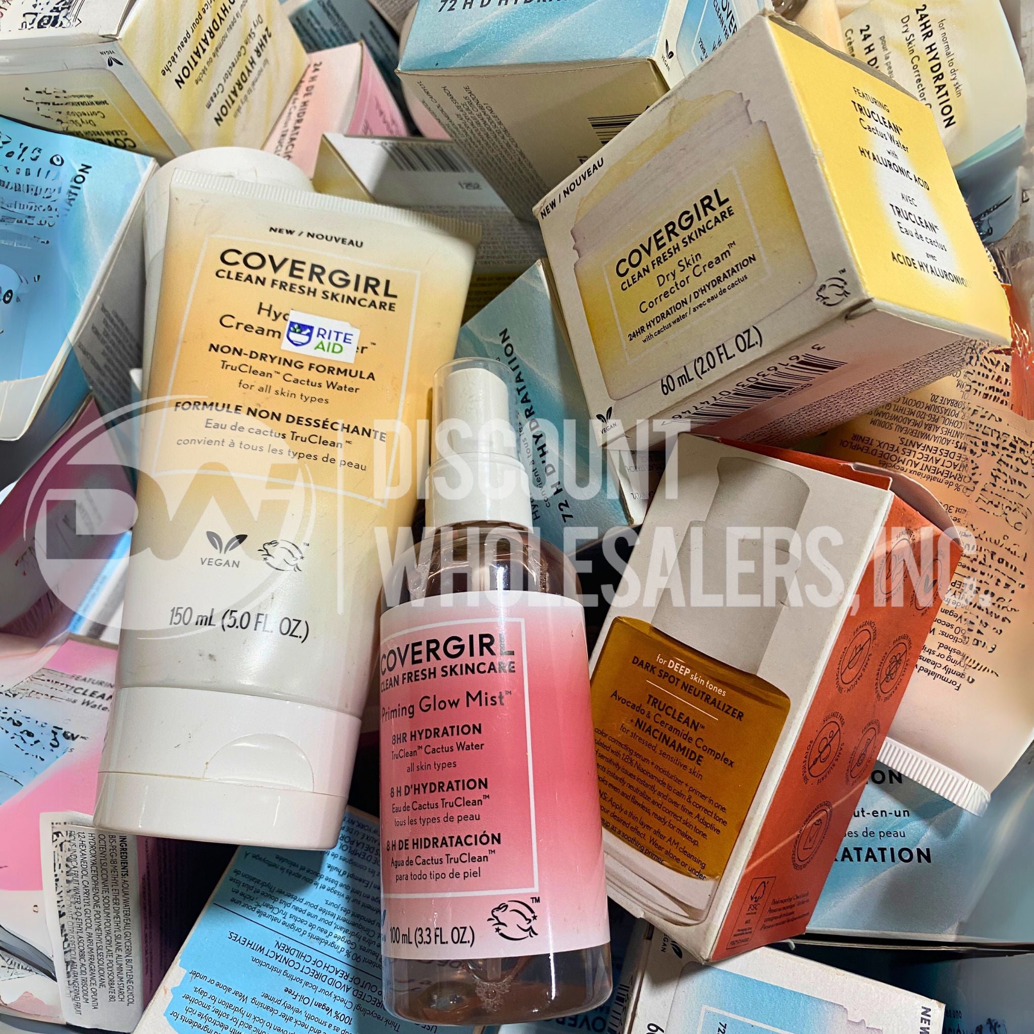 Covergirl Clean Fresh Skincare Assorted 60-Piece Set - Hydrating Face Wash, Tinted Moisturizer & Makeup Remover | Daily Skincare Routine for Glowing Skin