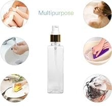 Refillable 100ml Rectangular Bottle Set with Pump Dispenser, Spray Atomizer, Comb Applicator & Flip Top Cap - Durable Containers for Perfume, Liquids, Shampoo (Multicolor) - Perfect for Travel, Salon & DIY Beauty Products