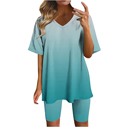 03#blue 2 Piece Sets for Women Summer