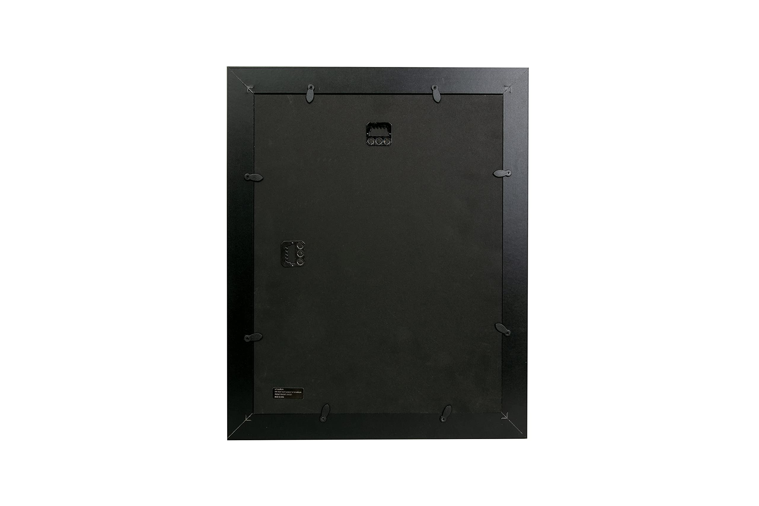 FrameWorks - 2-Pack 11” x 14” Black Wooden Picture Frames with 8